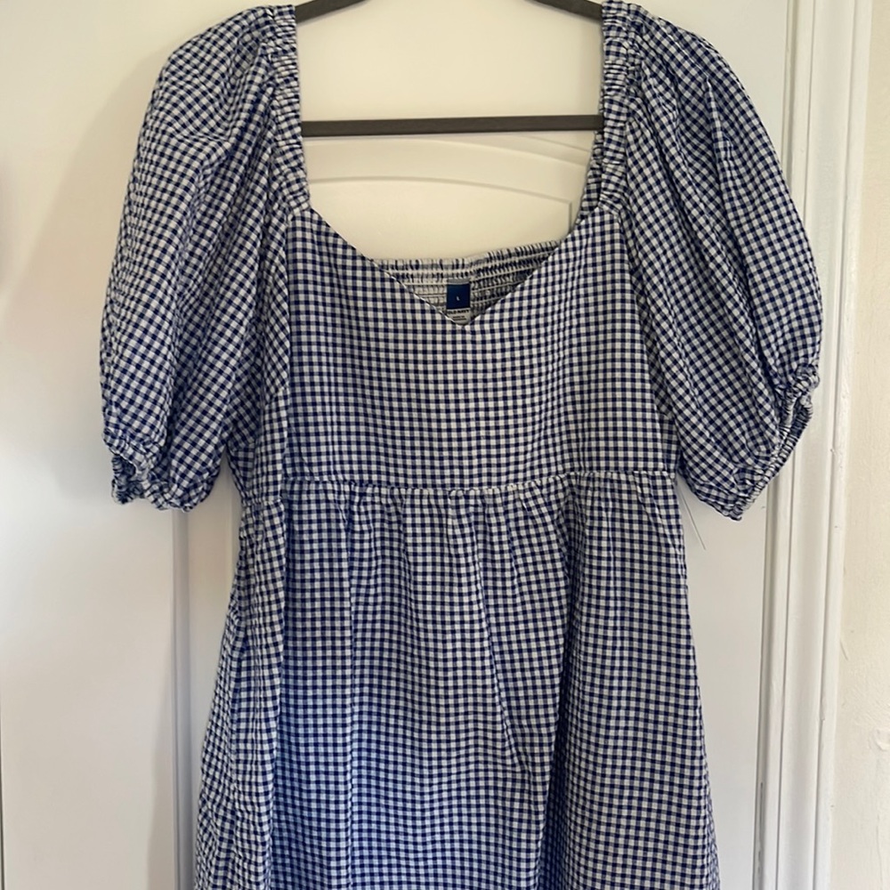 NWT L Old Navy Gingham Dress